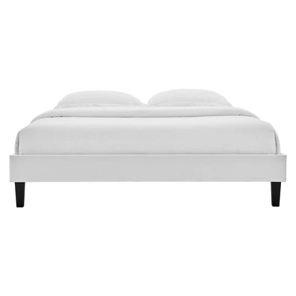 Reign Performance Velvet Twin Platform Bed Frame by Modway