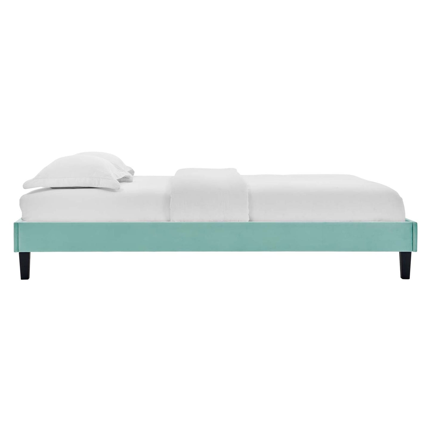Reign Performance Velvet Queen Platform Bed Frame by Modway