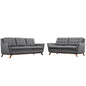 Beguile Upholstered Fabric Living Room Set Set of 2 by Modway