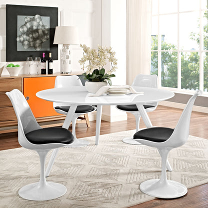 Lippa 54" Round Wood Dining Table with Tripod Base by Modway