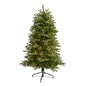 5' Snowed Grand Teton Artificial Christmas Tree with 150 Clear Lights
