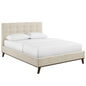 McKenzie Biscuit Tufted Upholstered Fabric Queen Platform Bed by Modway