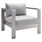 Shore Sunbrella¨ Fabric Aluminum Outdoor Patio Armchair by Modway