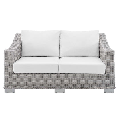 Conway Sunbrella¨ Outdoor Patio Wicker Rattan Loveseat by Modway