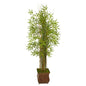 64"  Bamboo Grass Artificial Plant in Metal Planter