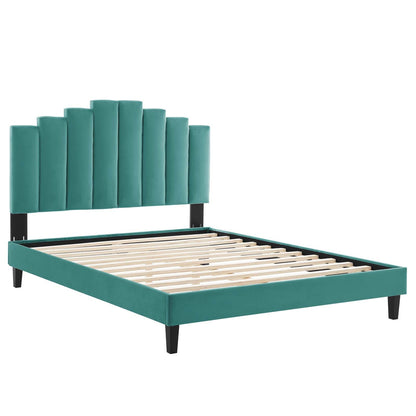 Elise Performance Velvet Twin Platform Bed by Modway