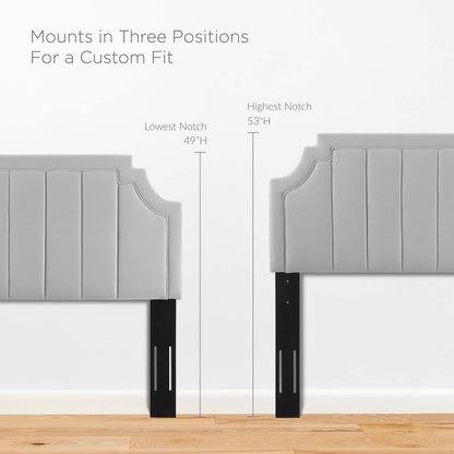Alyona Channel Tufted Performance Velvet Twin Headboard by Modway