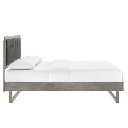 Willow Wood Queen Platform Bed With Angular Frame by Modway