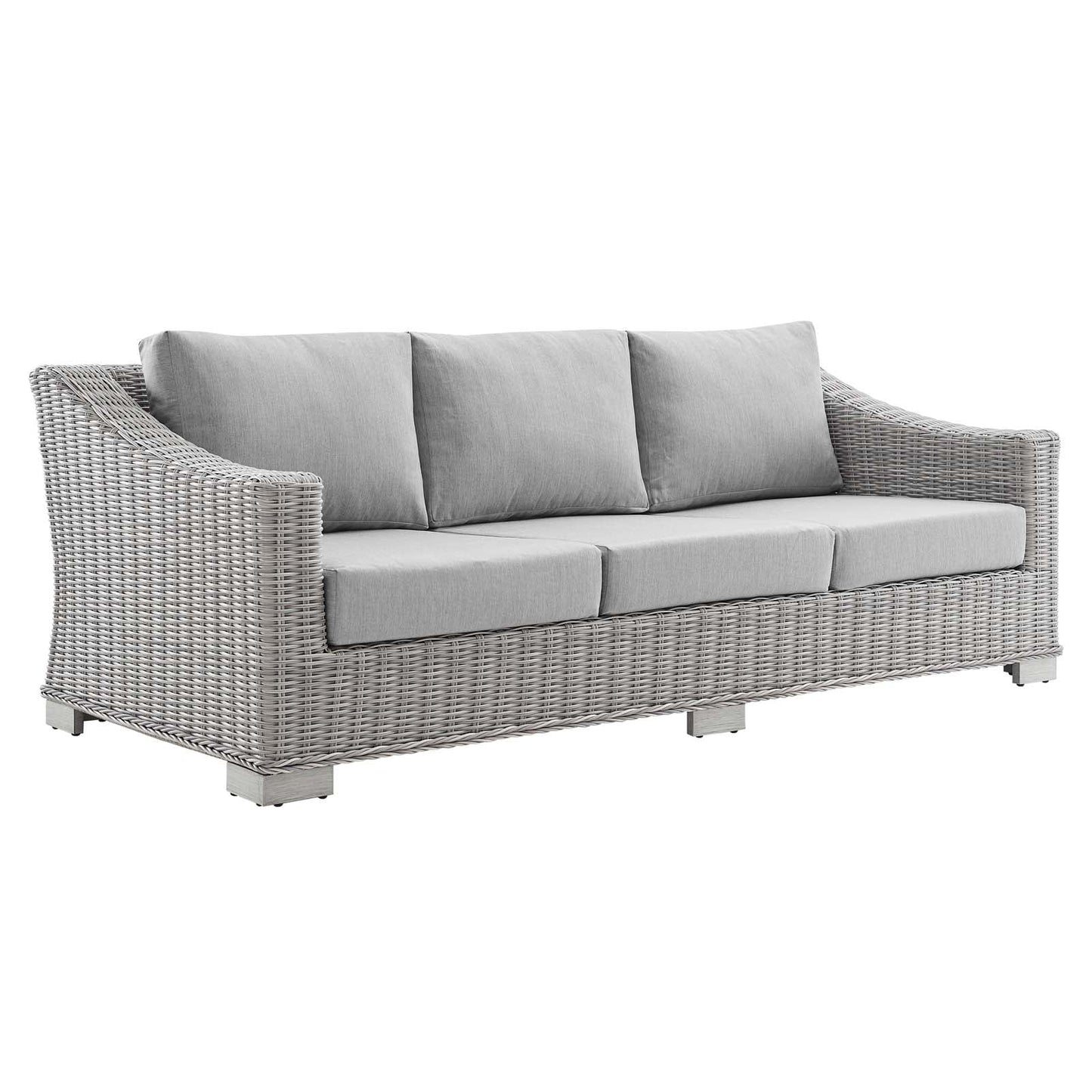 Conway 4-Piece Sunbrella¨ Outdoor Patio Wicker Rattan Furniture Set by Modway