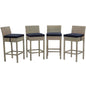 Conduit Outdoor Patio Wicker Rattan Bar Stool Set of 4 by Modway