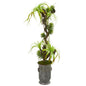 47" Tillandsia Artificial Plant in Vintage Metal Planter