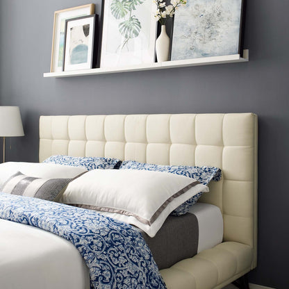 Julia Biscuit Tufted Upholstered Fabric Queen Platform Bed by Modway