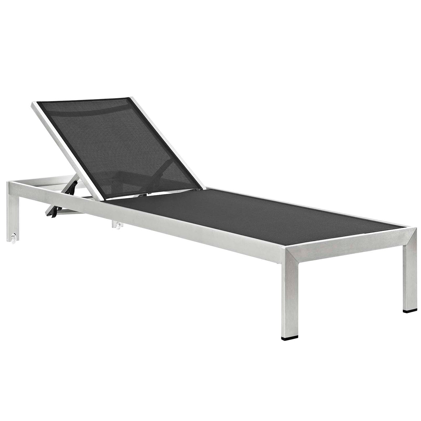 Shore Outdoor Patio Aluminum Chaise with Cushions Set of 2 by Modway