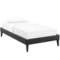 Tessie Vinyl Twin Bed Frame with Squared Tapered Legs by Modway