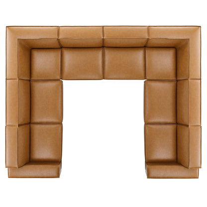 Restore 8-Piece Vegan Leather Sectional Sofa by Modway
