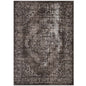 Gamela Rustic Vintage Ornate Floral Medallion 5x8 Area Rug by Modway