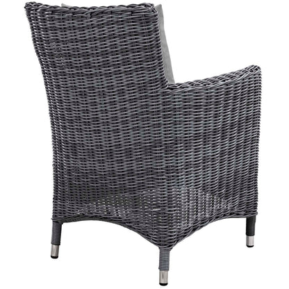 Summon 9 Piece Outdoor Patio Sunbrella¨ Dining Set by Modway