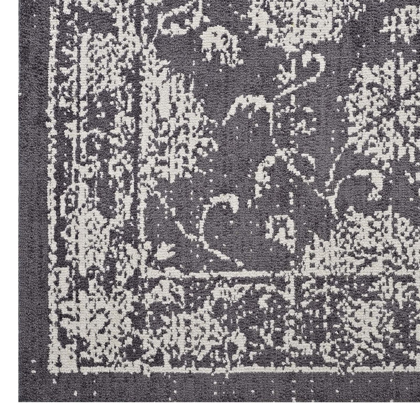 Kazia Distressed Floral Lattice 5x8 Area Rug by Modway