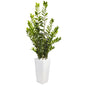 65"  Zamioculcas Artificial Plant in White Planter