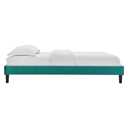 Reign Performance Velvet King Platform Bed Frame by Modway