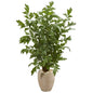 5' Fishtail Palm Artificial Tree in Sand Colored Planter