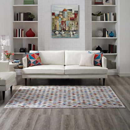 Gemma Chevron Mosaic 4x6 Area Rug by Modway