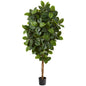 68"  Rubber Leaf Artificial Tree