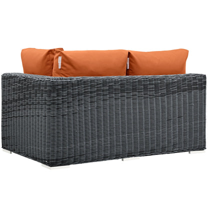 Summon Outdoor Patio Sunbrella¨ Right Arm Loveseat by Modway
