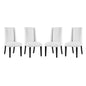 Baron Vinyl Dining Chair Set of 4 by Modway