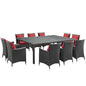 Sojourn 11 Piece Outdoor Patio Sunbrella¨ Dining Set by Modway