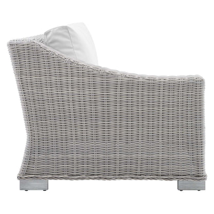 Conway Sunbrella¨ Outdoor Patio Wicker Rattan Left-Arm Chair by Modway