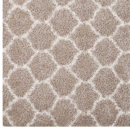 Solvea Moroccan Trellis 5x8 Shag Area Rug by Modway