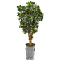 46"  Panda Artificial Ficus Tree in Metal Urn