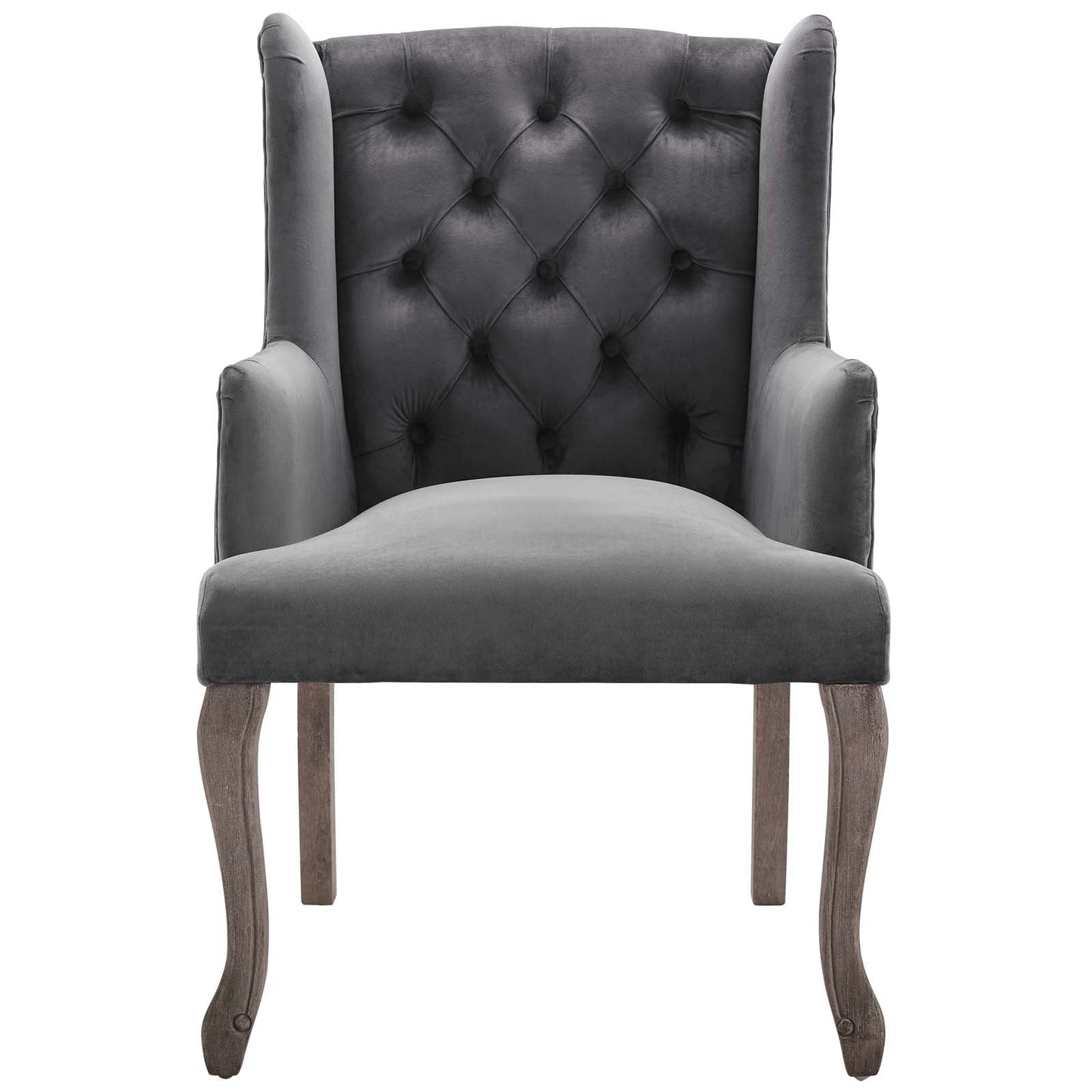 Realm French Vintage Dining Performance Velvet Armchair by Modway