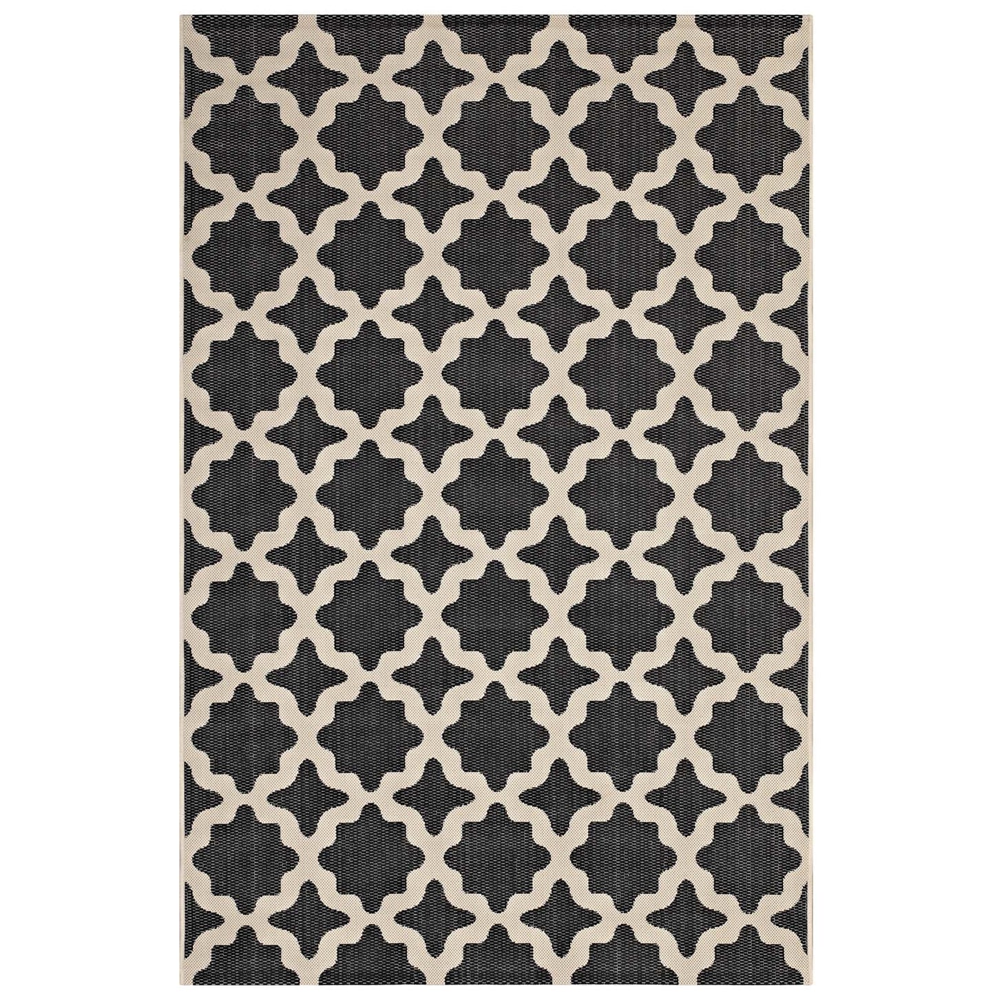 Cerelia Moroccan Trellis Indoor and Outdoor 5x8 Area Rug by Modway