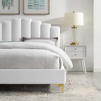 Olivia Performance Velvet Queen Platform Bed by Modway
