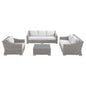 Conway 4-Piece Sunbrella¨ Outdoor Patio Wicker Rattan Furniture Set by Modway