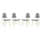 Ponder Dining Side Chair Set of 4 by Modway