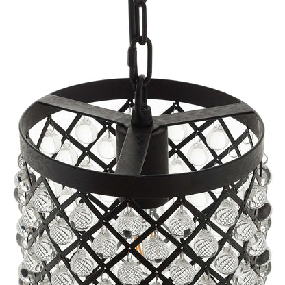 Reflect Glass and Metal Pendant Chandelier by Modway