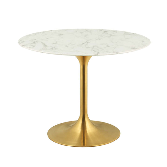 Lippa 40" Round Faux Marble Dining Table by Modway