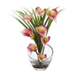 15.5"  Calla Lily and Grass Artificial Arrangement in Vase