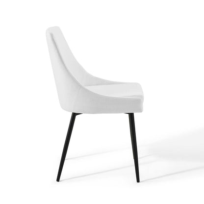 Viscount Upholstered Fabric Dining Chairs Set of 2 by Modway