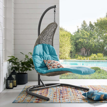 Landscape Hanging Chaise Lounge Outdoor Patio Swing Chair by Modway