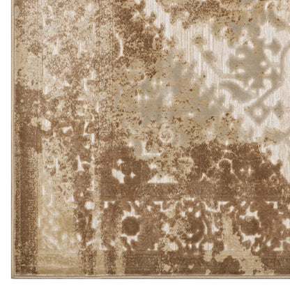 Rosina Distressed Vintage Medallion 5x8 Area Rug by Modway