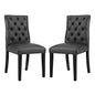 Duchess Vinyl Dining Chair Set of 2 by Modway