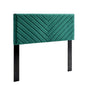 Alyson Angular Channel Tufted Performance Velvet Twin Headboard by Modway