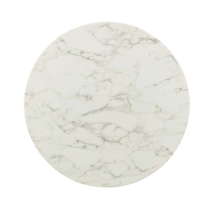 Lippa 36" Round Faux Marble Dining Table by Modway