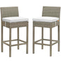 Conduit Outdoor Patio Wicker Rattan Bar Stool Set of 2 by Modway