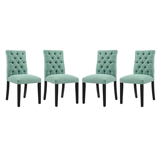 Duchess Fabric Dining Chair Set of 4 by Modway