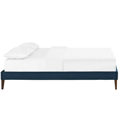 Tessie Fabric Full Bed Frame with Squared Tapered Legs by Modway